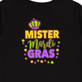 thumbnail image 4 of Inktastic Mister Mardi Gras with Crown and Dots Boys Long Sleeve Toddler T-Shirt, 4 of 5
