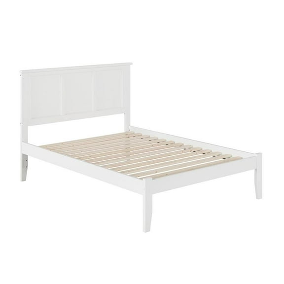Leo & Lacey Madison Full Solid Wood Platform Bed in White