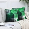 thumbnail image 4 of Set of 2 Green Art Artwork Contemporary Decorative Gray Home Decorative Throw Pillow Covers Cushion Covers for Bedroom Sofa Living Room 18X18 Inches, 4 of 6