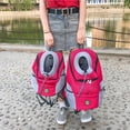 thumbnail image 4 of Amdohai Pet Backpack Portable Travel Bag Front Chest Bag Berathable Mesh Drawstring Design Outdoor Pet, 4 of 8