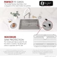 thumbnail image 5 of Stylish Dual Mount 30" Stainless Steel Single Bowl Kitchen Sink with Grid & Strainer S-411TG, 5 of 11