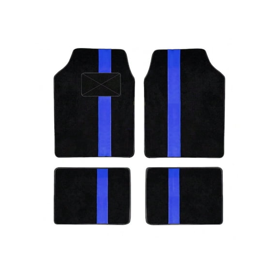 Tuqiang Car Floor Mats universal Full Coverage Auto Floor Mats All Weather Luxury Floor Liners Quality Car Mats Protector Car Carpet Blue 4PCS