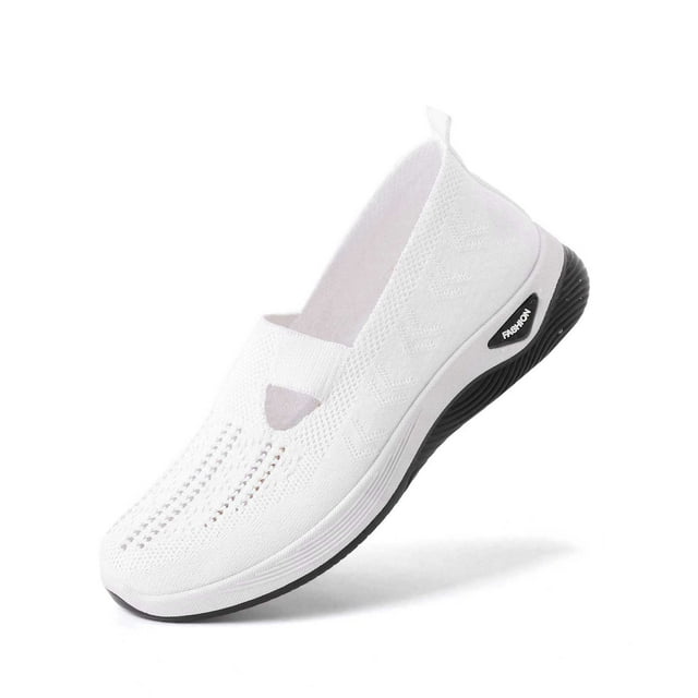 Chaussures Décontractées Respirantes d'Été pour Femmes Mode Bout Rond Légères Confortables pour Marcher Usage Quotidien