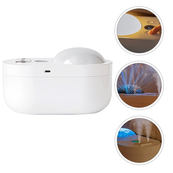BESTYASH Multi-Function White Projector with Humidifier and Silent Spray for Home Decor and Air Moisturizing