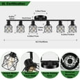 thumbnail image 6 of 6-Light Track Lighting Kit Multi-Directional Ceiling Light Fixtures Kitchen Track Lighting Fixtures Flexibly Rotatable Light Head for Living Room, Dining Table, Foyer, 6 of 6