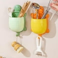 thumbnail image 2 of tkerinse Turtle Toothbrush Holder, Wall Mounted Turtle Shower Caddy Hanging Organizer, Self Adhesive Toothbrush Storage Box, Non Punching Floating Rack with Hanging Hook for Kitchen Bathroom, 2 of 7