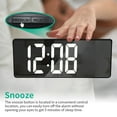 thumbnail image 4 of Projection Alarm Clock New Mirror Large Screen Display Silent Sleep Electronic Clock Multifunctional Intelligent Digital Nightlight Desk Clock, 4 of 9