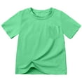 thumbnail image 2 of Kids Boys T Shirt Comfortable Kids Short Sleeve Shirts for Boys Green T Shirts Baseball Tops 8-9 Years Summer Clothes Boy, 2 of 5