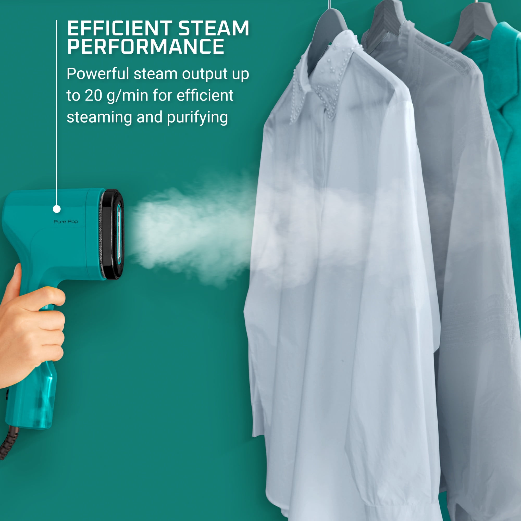 Rowenta Pure Pop Handheld Garment Steamer DR2024U1, Green