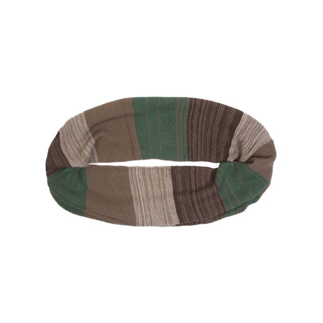 Gravity Threads Infinity Color Block Cozy Scarf, Green Brown Khaki