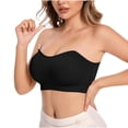 thumbnail image 2 of Tsesme Plus Size Strapless Bras for Women, Seamless Bandeau Tube Top Bra, Non Slip Push up Support Layering Bras XL, 2 of 7