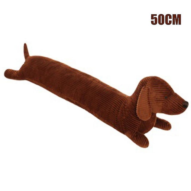 Adorable almohada de peluche para abrazar, colección de cojines de peluche con forma de perro salchicha de patas cortas para el hogar y la oficina, 50 cm
