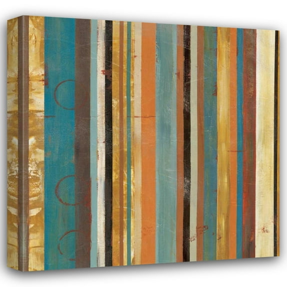 Cheryl Martin 28x28 Gallery Wrapped Canvas Wall Art Titled - Stripes II