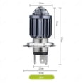 thumbnail image 4 of Motorcycle H4 9003 LED Headlight Hi/Lo Beam Light Bulb White Amber Dual Color, 4 of 5
