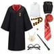 thumbnail image 5 of Disfraz de Cosplay de capa de Harris para niños y adultos, disfraz de Slytherin para niñas, disfraz de Halloween para escuela de magia, capa de hechicería para hombres y mujeres, bufanda, 5 of 5