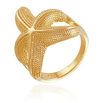 1Pc Ocean Style Starfish Ring Summer Vacation Beach Finger Rings Couple Jewelry