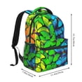 thumbnail image 5 of Horeoi Multicolored Butterflies Print Eco-Friendly Lightweight Student Backpack for School Travel - Ergonomic Padded Laptop Compartment & Multi-Pocket Design, 5 of 5