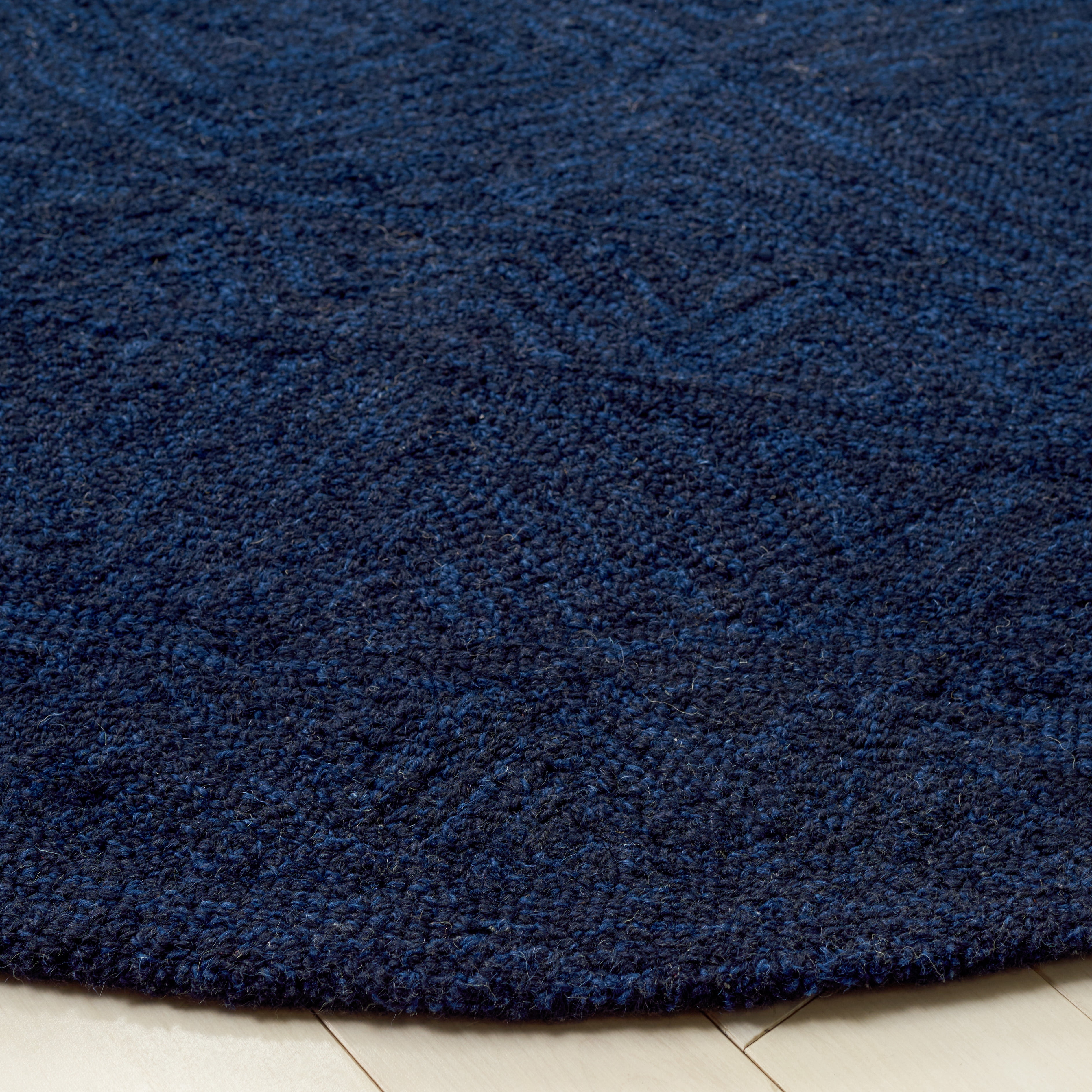 SAFAVIEH Metro Delbert Diamond Area Rug, Blue, 6' x 6' Round