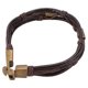 thumbnail image 4 of EeaseMX Pulsera de cuero con hebilla de aleación, estilo punk, para hombre (café C), 4 of 8