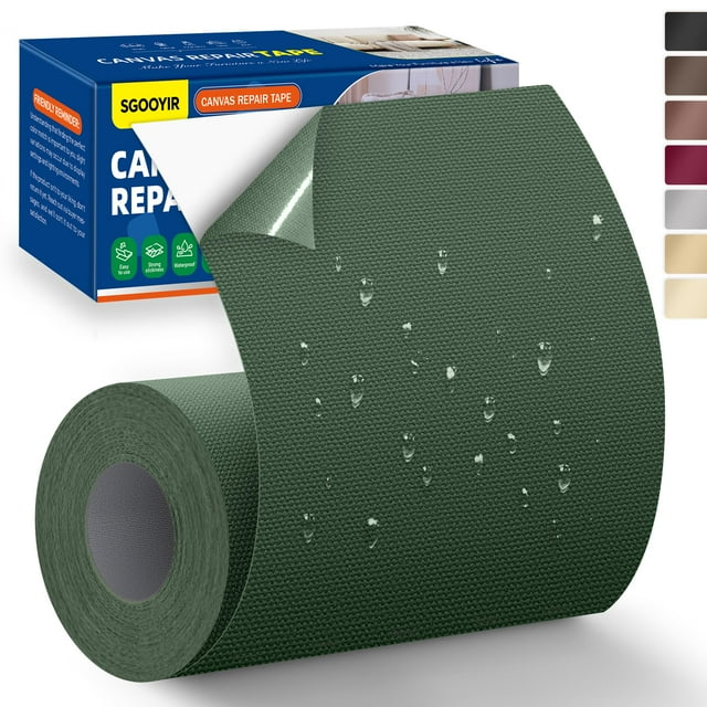 Cinta Reparadora de Lona Sgooyir Impermeable 10x200 cm Verde Militar