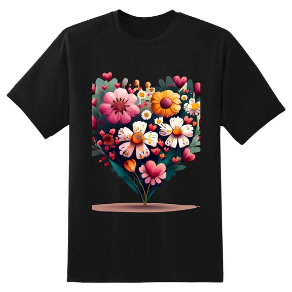 Men's Graphic TeeFlowers (1) Letter Print T-Shirts Round Neck Short Sleeves Sizes XS-5XL Summer Daily Casual Tops