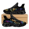 thumbnail image 1 of Zapatillas deportivas de moda a prueba de golpes para mujer, calzado para peluqueros caninos y peluqueros de mascotas, zapatillas para correr con degradado psicodélico, tenis para niñas., 1 of 6
