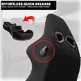 thumbnail image 5 of Spec-D Tuning Black Premium Suede, Red Stitching, Fully Reclinable Racing Seats w/Dual Sliders, 4 Point Harness Compatible, Left + Right Pair 2 Seats, 5 of 7