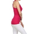 thumbnail image 5 of K-Cliffs Women's/Juniors' V-Neck Racer Back Tank With Lace Strap - One Size - Raspberry, 5 of 5