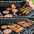 thumbnail image 6 of 22PCS Heavy Duty BBQ Grill Accessories Set, Non-Slip Grill Tools for Outdoor Grill Set Thicker Stainless Steel Grill Utensils Set, Deluxe Grilling Tools Set in Aluminum Case Ideal Gifts for Men, 6 of 9