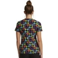 thumbnail image 2 of Cherokee Infinity Scrubs Top For Women Mock Print Wrap CK608, 2 of 5