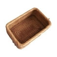 thumbnail image 2 of Naiovety Cesta de Picnic, cajas multiusos de ratán para artículos diversos, caja de almacenamiento Rectangular de cosméticos para pan y té, Almacenamiento y organización del hogar L/30*20*9CM, 2 of 6