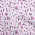 thumbnail image 1 of oneOone Silk Tabby Pink Fabric Asian Floral Block Sewing Craft Projects Fabric Prints By Yard 42 Inch Wide, 1 of 4