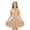 Khaki-CRz8Q, variant on OJSFQUFP Girls Comfortable and Breathable Summer Dress Fashionable and Casual Solid Color Short Sleeved Dress