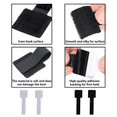 thumbnail image 4 of IZZONI 100 PCS Hook and Loop Cable Ties, Under Desk Cable Management, Self Adhesive Cable Clips Straps, Sticky-Back Cord Organizer, Wire Organizer for TV PC Laptop Ethernet Desktop, 4 of 6