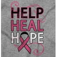 thumbnail image 2 of Help Heal Hope Breast Cancer Aware Womens Slim Fit Graphic Tee Brisco Brands X, 2 of 5