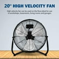 thumbnail image 4 of Hottes 20" High Velocity Quick Mount, Easily Converts from a Floor Wall Fan, 7 x 22 x 22 inches, Black, 4 of 7