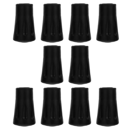 10Pcs Hiking Pole Tips, Rubber Tips for Trekking Poles, Pole Tip Protectors Replacement for Hiking, Fits Most Standard Walking Sticks- Absorbing, Grip and Traction