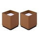 thumbnail image 2 of Pie de pata de muebles Autoadhesivo antideslizante Elevadores de muebles Sil Escritorio Pies de Accesorios Cuadrado 6x5cm Marrón Macarena Elevadores de sofá, 2 of 8