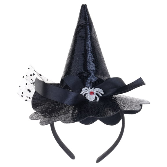 Halloween Party Props Wizard Cap Headband Witch Hat Hairhoop Hairband for Child Adult Festival Party Headdress