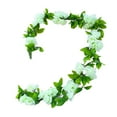 thumbnail image 3 of DOLITY Artificial Flowers Vines Spring Flower Wreath Holiday Wreath for Decor White, 3 of 9