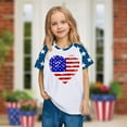 thumbnail image 2 of FamilyThread Kids America Flag 4th of July Shirt Toddler Kids Boys Girls Patriotic USA Shirt, Red White and Blue Tee Top, 2 of 8