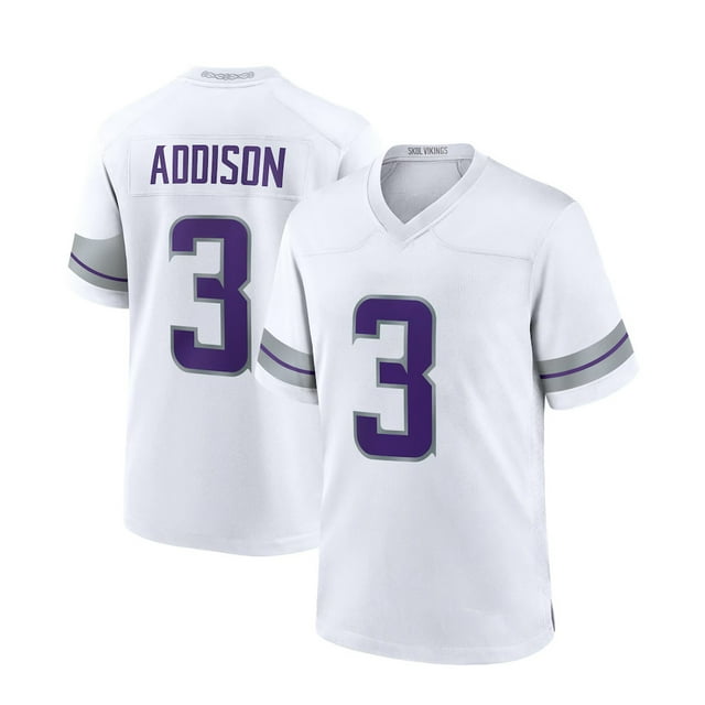 Maillot Vikings #18 Justin Jefferson #14 Darnold Nfl Maillot de Football Réplique Nom du Joueur Maillot -WEVALLEY