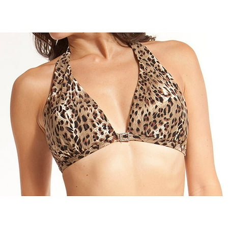 Marilyn Monroe Women's Retro Halter Bikini Top with Rhinestone