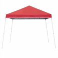 thumbnail image 2 of Z-Shade Tente de Jambe Inclinée à Bouton Poussoir avec un Pack de 4 Poids de Jambe de 5 Lb, Rouge, 2 of 11