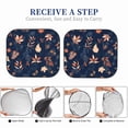 thumbnail image 5 of Picia Autumn Leaves With Blue 2 Piece Car Windshield Sun Shade Foldable | Foldable Sun Shield for Front Window Blocks UV Rays and Keeps Your Vehicle Cool-Small, 5 of 7