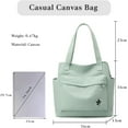 thumbnail image 2 of Women Handbag Canvas Shoulder Bag Casual Tote Purse, 2 of 6