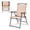 Beige, variant on Zaverox Set of 2 Patio Folding Sling Back Camping Deck Chairs - Portable Outdoor Lawn Chairs for Beach, Garden, Picnic with Breathable Mesh Back Support