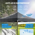 thumbnail image 5 of SANOPY Heavy Duty 10'x 10' Pop up Canopy, Instant Commercial Tent for Party with Coffee Upgraded Hexagonal Bracket, Waterproof Outdoor Party Tent 4 Removable Sidewalls, Gray, 5 of 8
