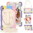 thumbnail image 1 of Timoom Samsung Galaxy Estuche Tab A7 Lite de 8.7 Pulgadas 2021 (SM-T220/T225), con Protector de Pantalla, Soporte para Lápiz, Cubierta de Silicona Resistente a Golpes para Niños, Soporte 360, Correa, 1 of 7