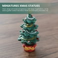 thumbnail image 5 of SASABAXI Miniature Snowman Statue Resin 1.97X1.18X1.18In For Christmas Party And Home Decor 3Pcs, 5 of 7